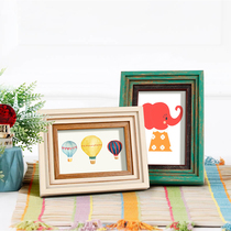 American photo frame setting cute childrens small photo frame 6 inch 7 inch 10 inch 8 open 4KA4 simple creative frame