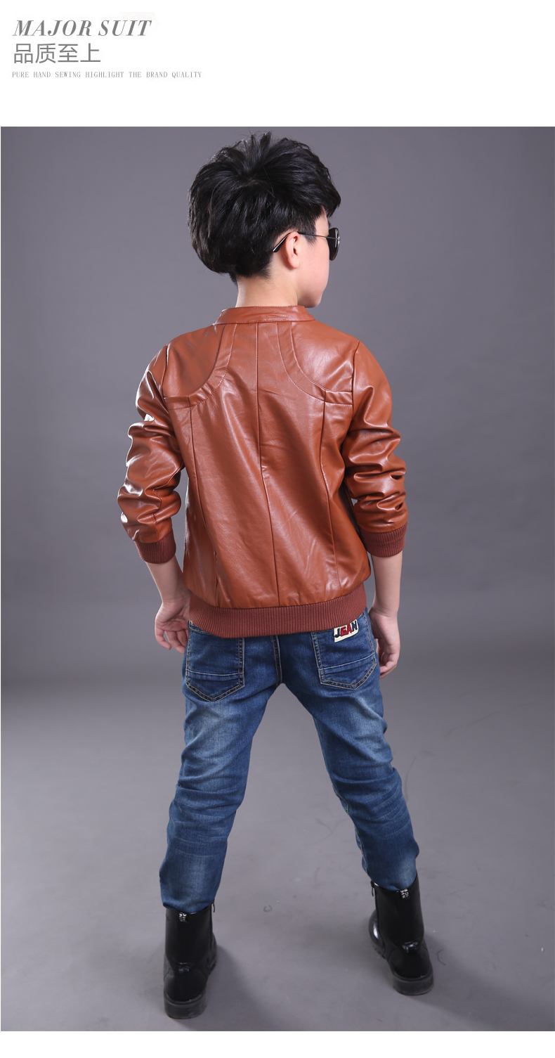 Veste pour garcon PULL CARROTS en cuir PU - Ref 2158823 Image 24