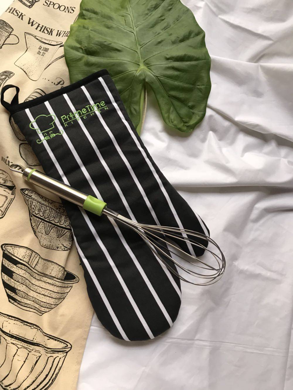 Zhou Ajia #prime time# minimalist plain color #cotton large microwave oven gloves #ok