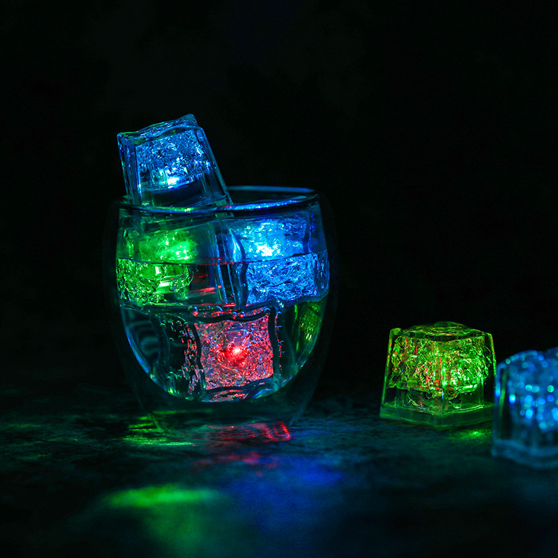 Kitchen Cool Switch Colorful Flash Peacock Sashimi Light Sashimi Decoration Ice Sculpture Sashimi Ice Sculpture Light Colorful Night Light