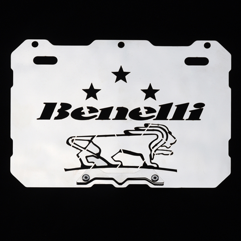 Comply with the new traffic rules Bellini locomotive rear license plate frame License plate frame Kawasaki stainless steel license plate frame