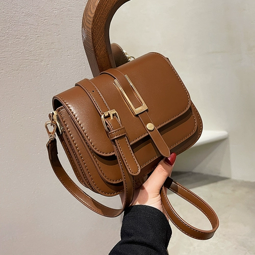 Модная универсальная сумка через плечо, небольшая сумка на одно плечо, США, из натуральной кожи