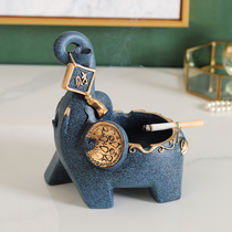 Creative ashtray home retro Chinese personality practical living room office coffee table ashtray ornaments decorative fashion