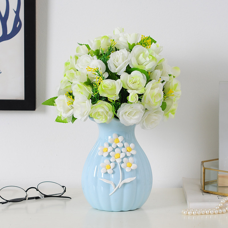 Living room ceramic vase small ornaments Home TV cabinet Dining table flower arrangement dry flower decoration Simple modern creativity