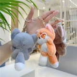 Милая плюшевая подвеска, игрушка, тряпичная кукла, украшение на сумку, брелок, лиса, енот, популярно в интернете