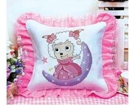 Cross stitch gối mới giá cả phải chăng chính xác in ấn couple hai puppy đệm phòng khách phim hoạt hình anime