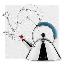 Spot Alessi 9093 Tea Rex Dragon Ming Pot Bird Kettle Michael Graves Accessories