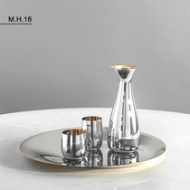 Spot Danish Stelton Foster stainless steel saucer gold in gold