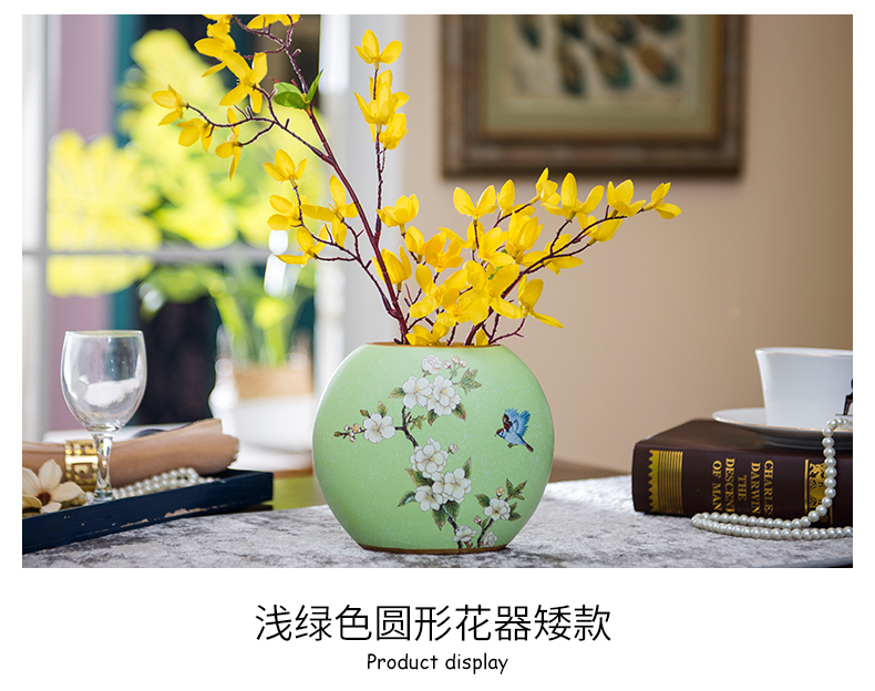 European country creative ceramic vase simulation flowers suit sitting room adornment flower arranging flowers wedding gift for furnishing articles