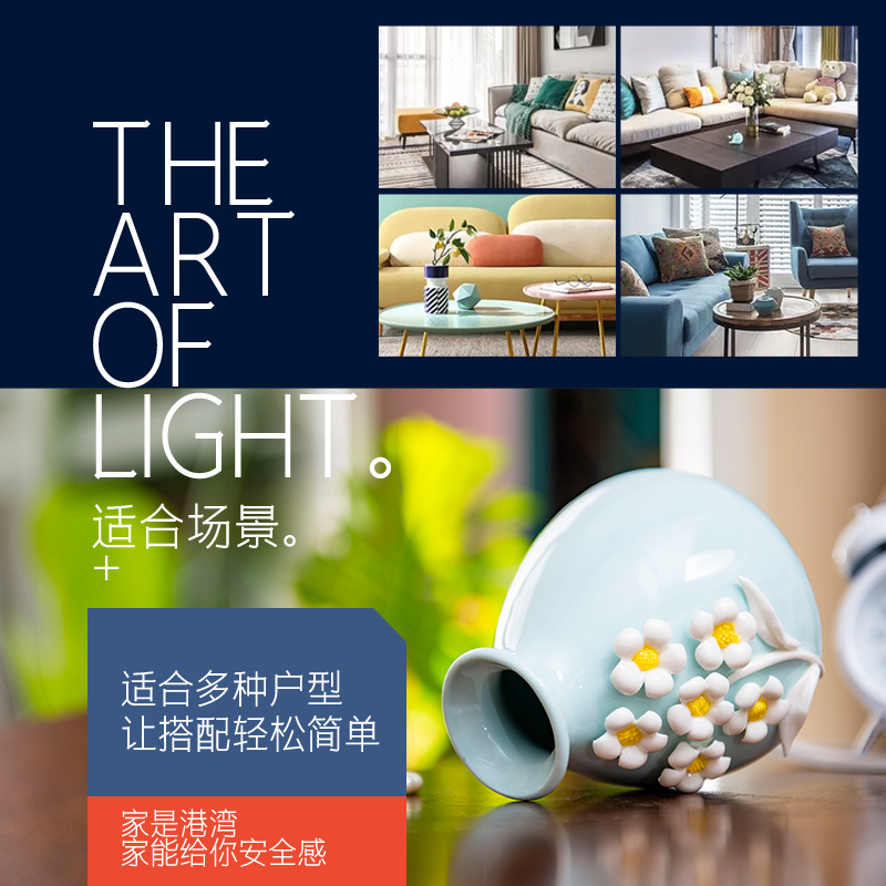 European furnishing articles sitting room home decoration ceramic vase table dry flower arranging flowers flower simulation flowers hydroponic flowers