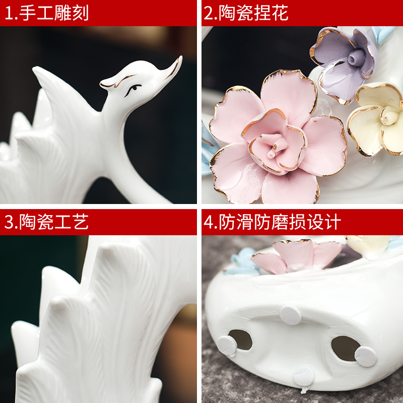 European style wedding gift ideas ceramic swan furnishing articles household act the role ofing is tasted, the sitting room porch ark, decoration decoration