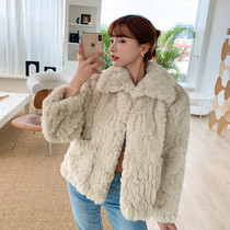 Autumn and winter New imitation rabbit fur coat small man short Lamb hair young sister fur coat women