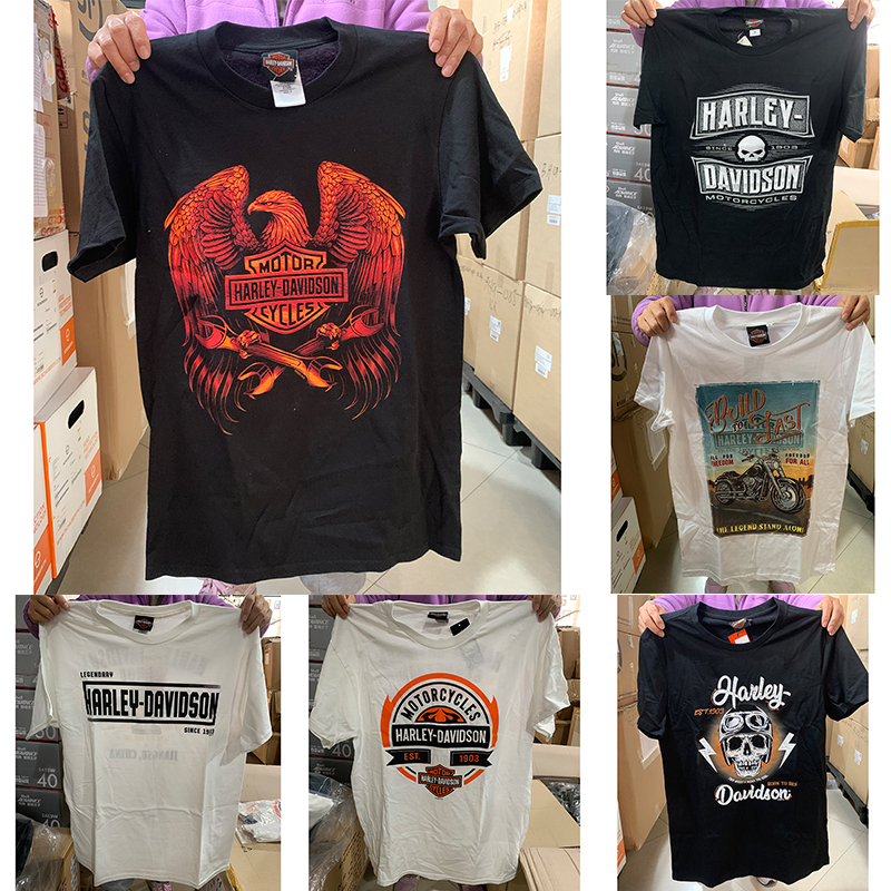 Harley-Davidson T-Shirt Motorcycle Riding Short-Sleeve Casual Men's Shirt Crew Neck Top Summer City t Harley-Davidson T-Shirt Motorcycle Riding Short-Sleeve Casual Men's Shirt Crew Neck Top Summer City t