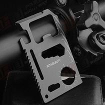 New Version Outdoor Multifunction Card Knife Card Universal Tool Card Lifesaving Card Outdoor Multifunction Double Platoon Serrated