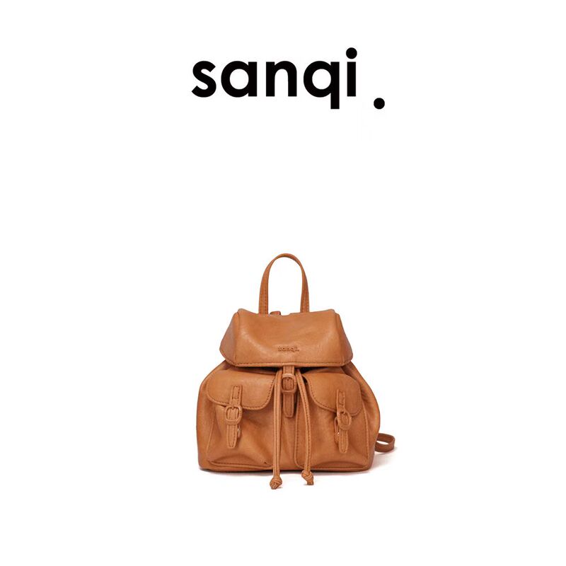 Sanqimtime Xiaosanqi Backpack for Women 2026 New Autumn Casual High-End Travel Drawstring Backpack 2693