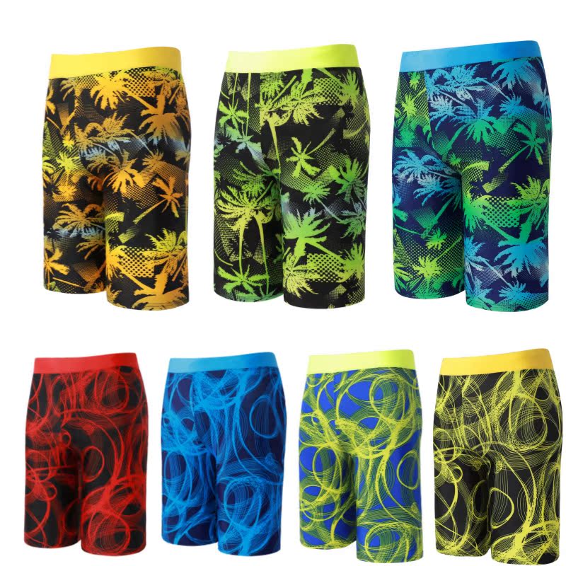 New swimming trunks men's five fashion models quick-drying large size anti-embarrassment men's long version conservative hot spring bathing suit men