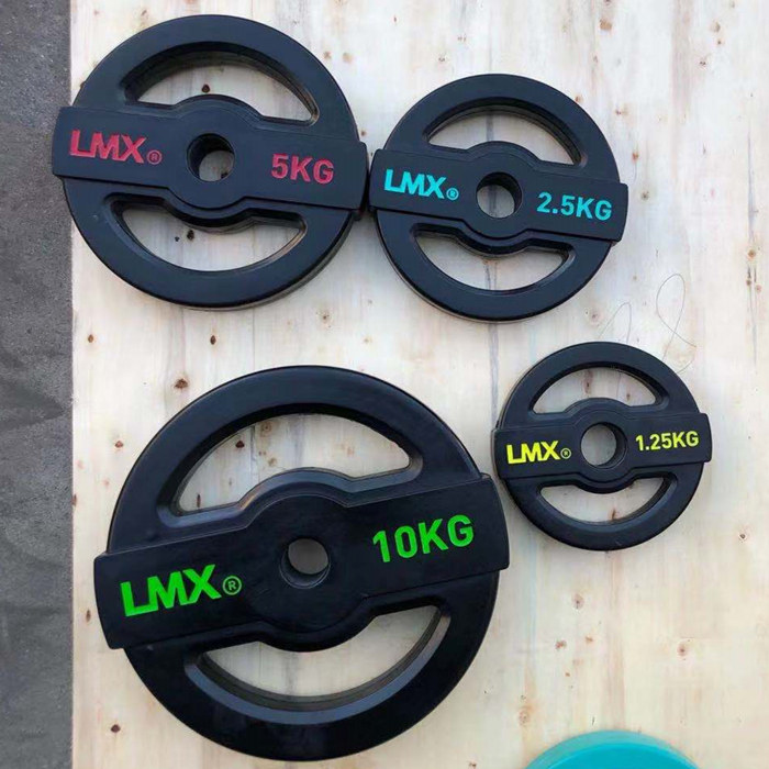 Core strength jumping exercise barbell film bag plastic color hand grab aerobic squat gym 20 suits hip 30 barbell exercise