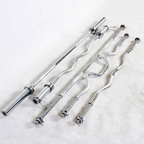 Standard barbell bar bar dumbbell electroplated threaded rod 1 21 82 2 meters fitness equipment large hole 2550mm