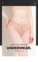 TIOR DN20252 Ms Genuine Silk Dazzling V-shape Underwear