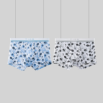 TIOR ultra-fine chinlon ice silk ultra-elastic silk sliding speed dry men flat angle pants (chinlon printed) DN10303