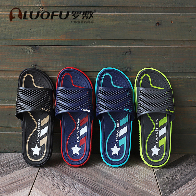 Rocompress LUOFU new slippers non-slip Home Indoor Bathroom Wear 100 Lap Sports Casual Beach I-Taobao