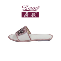 Juyun womens indoor home outdoor cloth flip-flops three pairs 28KD-218 version is narrow and suitable for thin feet