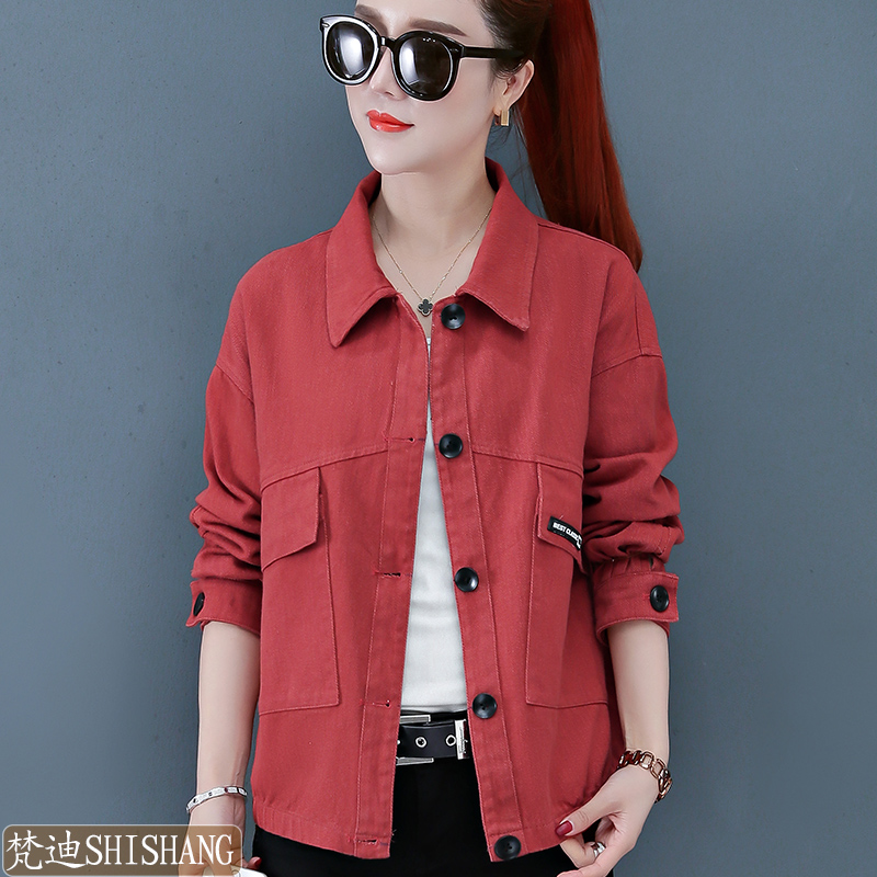 Casual denim jacket women's spring and autumn 2022 new fashion women's clothing trendy ins design work clothes short section