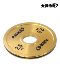 Master's legendary gold electroplated barbell plate steel plate strength plate pure steel large hole dumbbell fitness squat deadlift