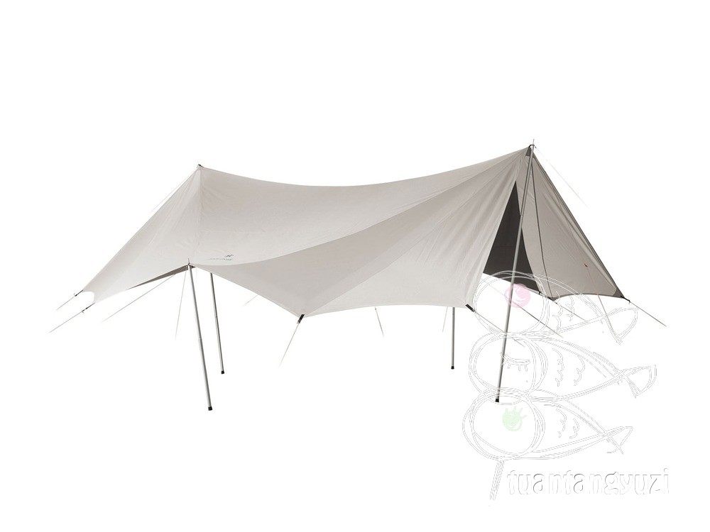 SnowPeak Snowpeak Outdoor Camping Tiancurtain Tent On Fire Square Anti-Rainstorm Ivory White Sky Curtain TP-430