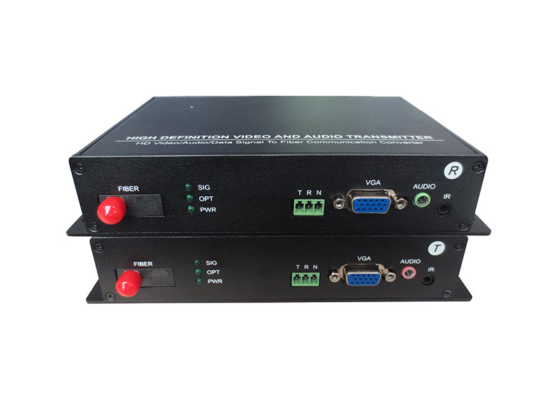 VGA optical transceiver VGA signal turn fiber VGA fiber transceiver VGA with audio turn light