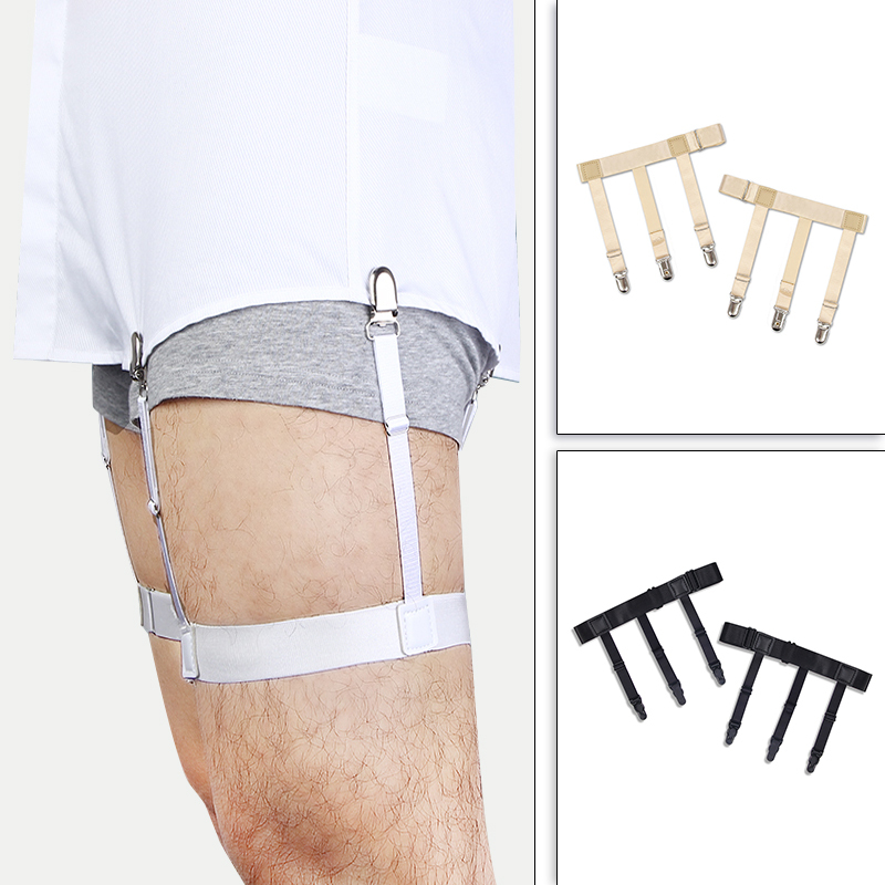 Anti-Wrinkle Shirt Clip Gadget, Unisex, Non-Slip, Invisible Shirt Clip, Hem Fixing, Thigh Ring, Garter Belt