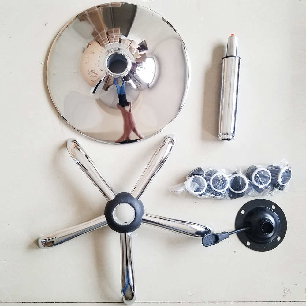Swivel chair lift rod adjuster bar chair universal chassis disc computer chair commonly used five-star caster wheel steel wheel foot