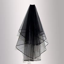 Mary Sue Goth veil black veil dark Lolita veil short Net red photo props ins ins