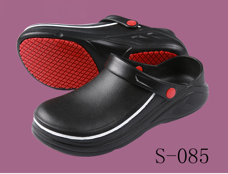 Giày đầu bếp mùa hè chống trơn trượt không thấm nước giày làm việc chống thấm dầu Baotou dép đi trong nhà phục vụ giày trắng giày phẫu thuật