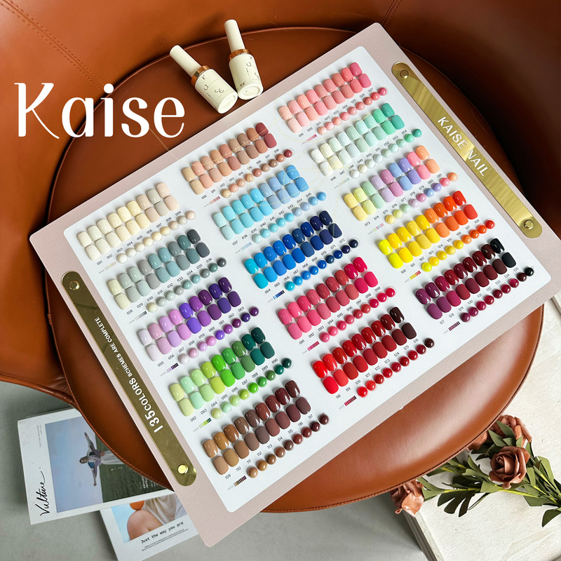 Kaishe 135-Color Four-Season Set of Solid Color Nail Gel, 2026 Autumn and Winter New Model, Full Set for Nail Salons