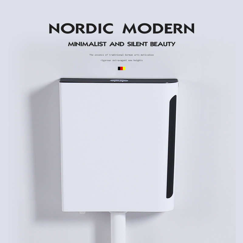 Large Flush Water Tank Home Makeup Room Squatting Pan Water Tank Energy Saving Squatting Pit Wall-mounted Toilet Flush Tank Thickening