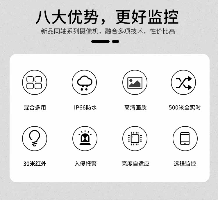 Инфракрасная камера 海康威视400万同轴模拟高清红外摄像机16g0t-it5家用商用监控器