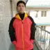 loạt bóng rổ 55 Li Ning của nam giới tài trợ đội mũ trùm đầu áo len cardigan mùa xuân và mùa thu thoải mái AWDH835 áo giản dị - Thể thao lông cừu / jumper Thể thao lông cừu / jumper