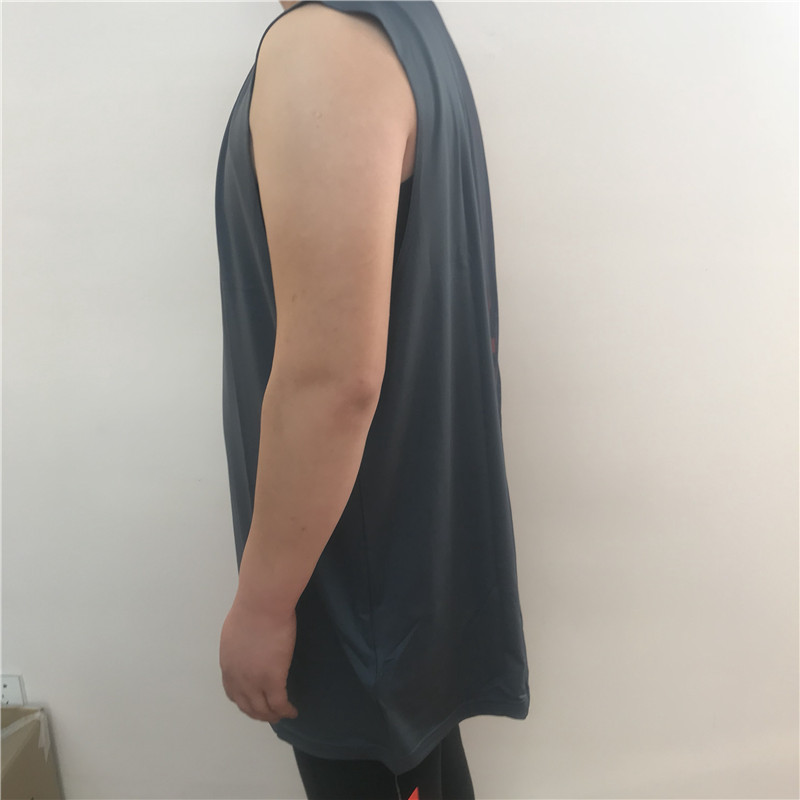 55 Li Ning nam thường xuyên bóng rổ đơn giản thoải mái rộng tay áo vest mùa hè cỡ lớn áo phông AMVK013-1 - Áo phông thể thao áo thun gym nam