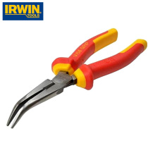 American IRWIN VDE1000V insulated pressure-resistant bent nose pliers 10505870 8 200mm