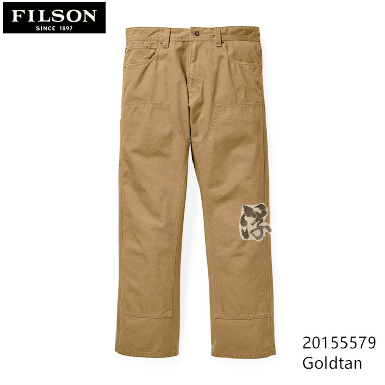 Filson Without Wax Tin Cloth, Knee Thickened 5 Pockets 10 5 Oz All Cotton Workshop Grous 5579