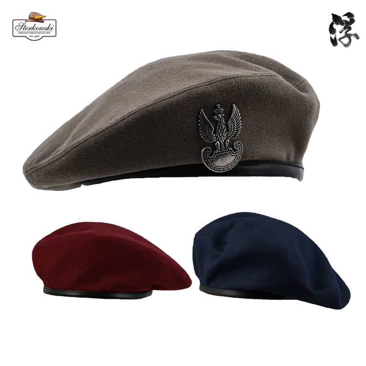 Spot Poland imported Sterkowski dive beret Rugged comfort and breathable fashion with badge