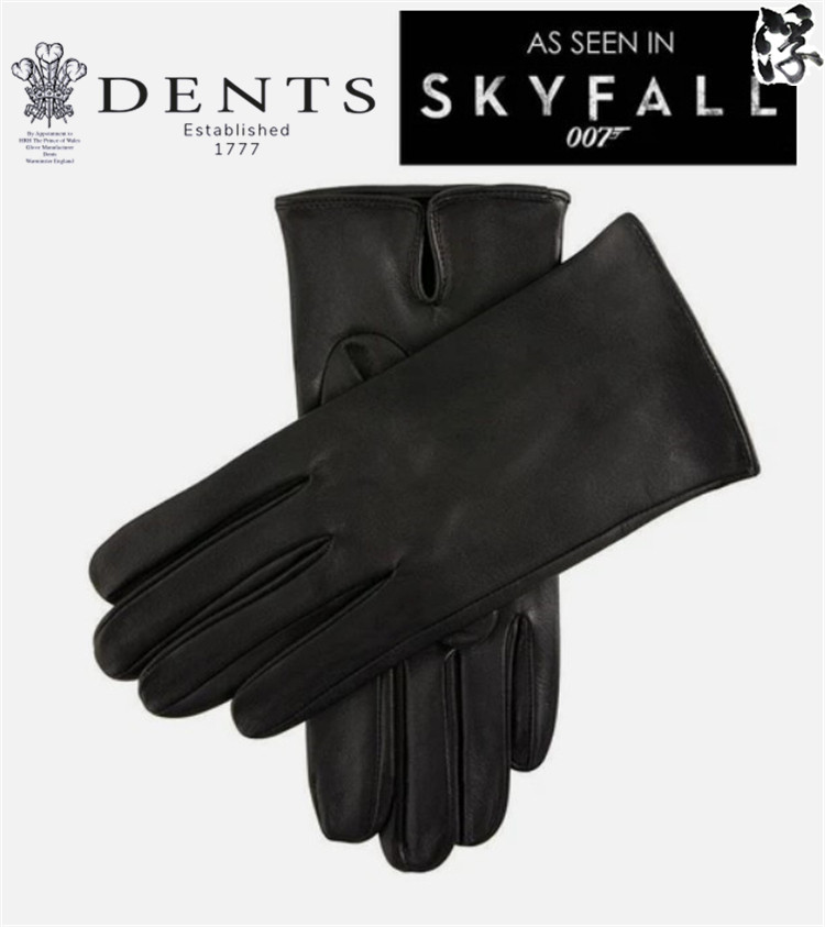 British DENTS multicolored men's sheep gloves without lining Bond 007 sky killing machine in the same spot