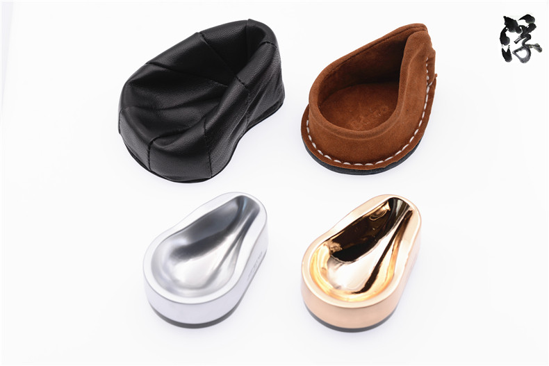 Anti-fur metal sheepskin pipe holder does not hurt the pipe small pipe holder placement accessories curved gourd bucket