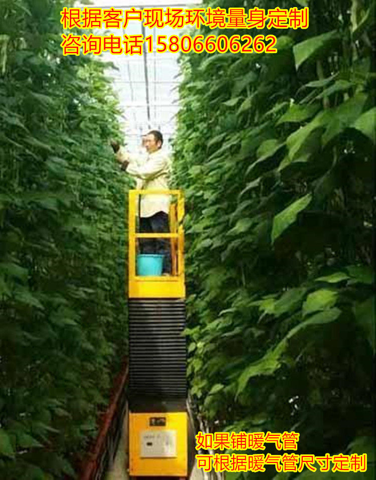 Small electric lifting platform Mobile mining Trolley Greenhouse Tomato Strawberry Public Rail Dual-use Walking Lift