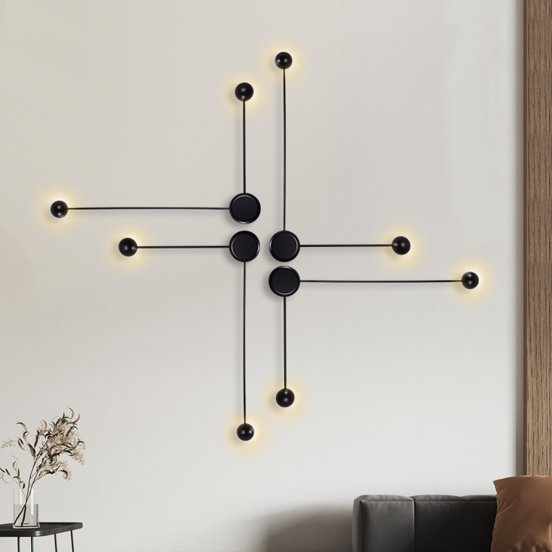 Nordic postmodern LED indoor personality wall lamp background TV wall corridor aisle stairs hotel creative lamps