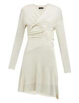 30% OFF 2019 ATLEIN Women Draped Silk Jersey Dress