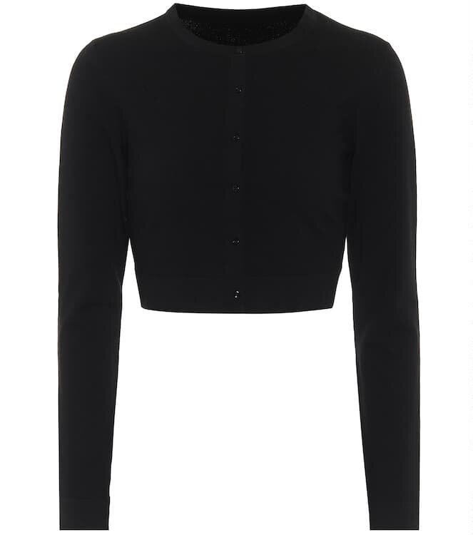  2021 A L Aï A short wool blend lady cardiovert sweater