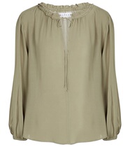  2021 VELVET beam buttoned with sleeves folds ladies blouse