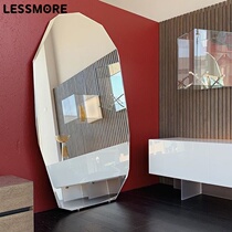 Clothing Store Full-body Mirror Landing Mirror Mesh Red Ins home audition mirror irregular Nordic bedroom photo Alien mirror